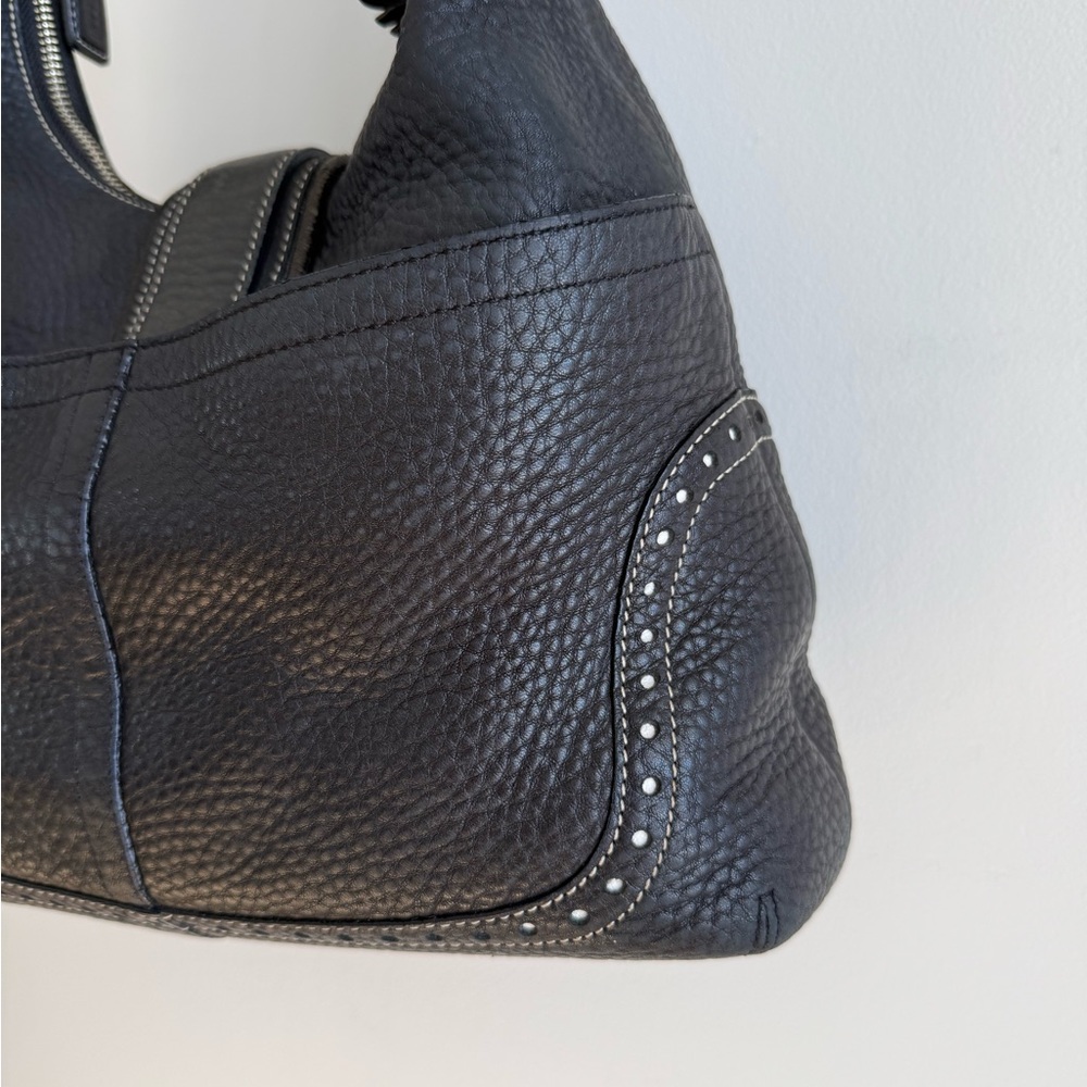 Coach Vintage Y2K Soho Buckle Hobo Bag 5054 - Black Pebbled Leather - Picture 13 of 15